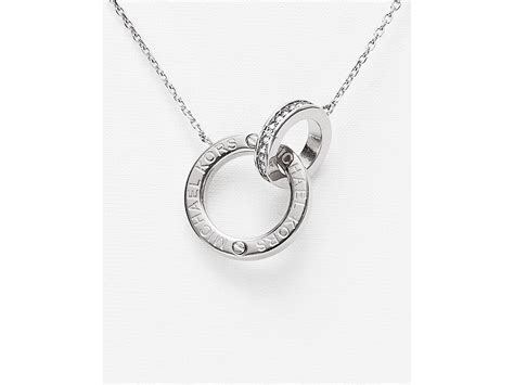 michael kors women's necklaces free shipping|Michael Kors silver necklace.